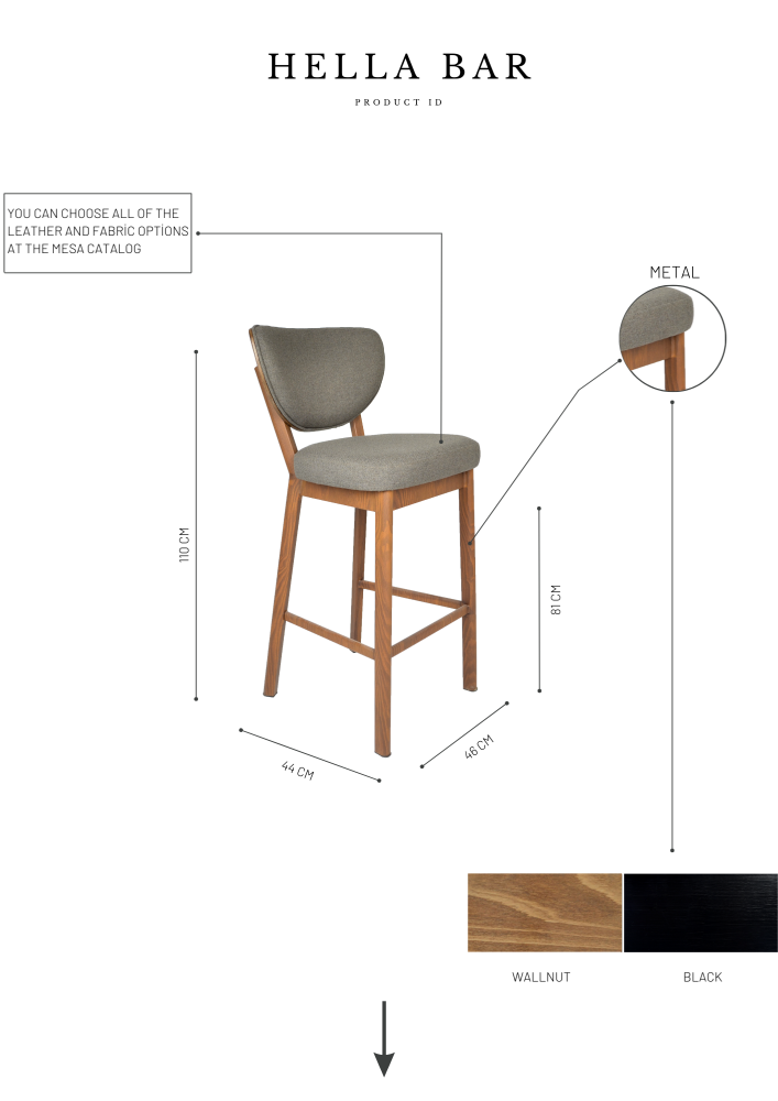 Hella Bar Chair