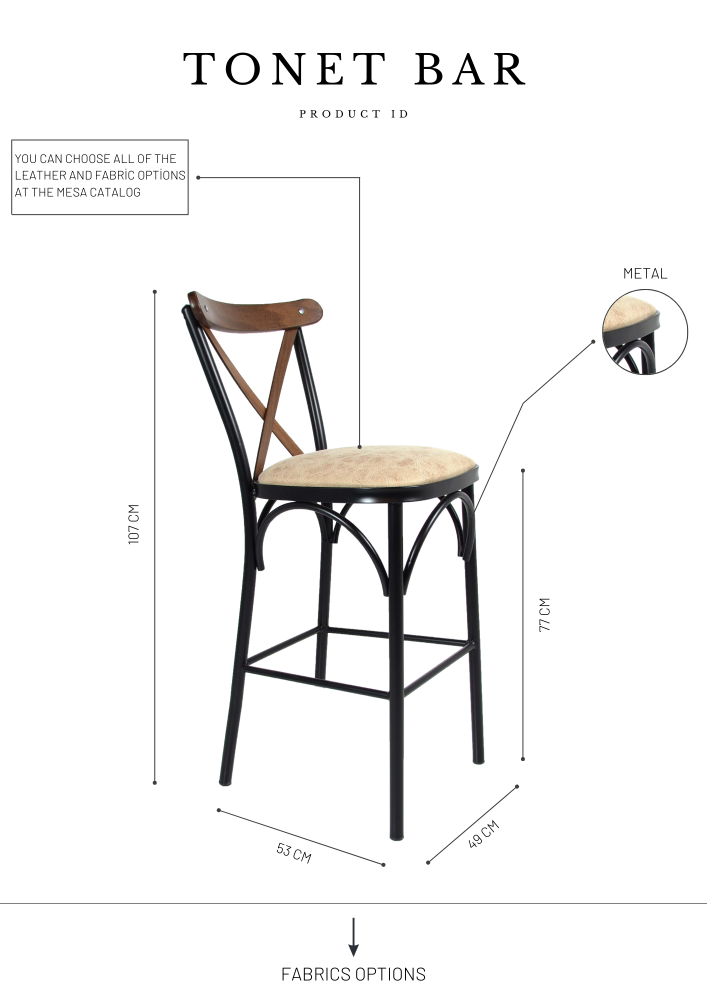 Tonet Bar Chair